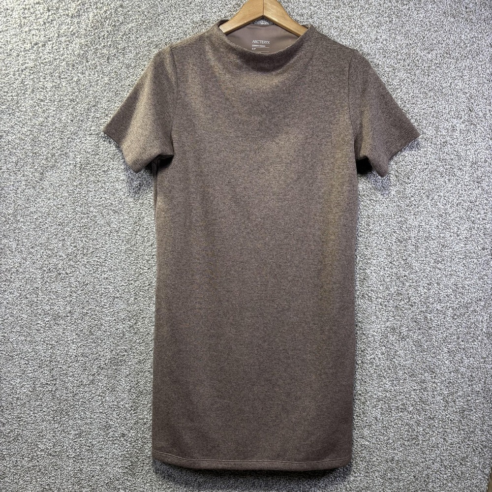 Arc'teryx Dress Womens Small Brown Knit Short Sleeve T-Shirt Casual Travel